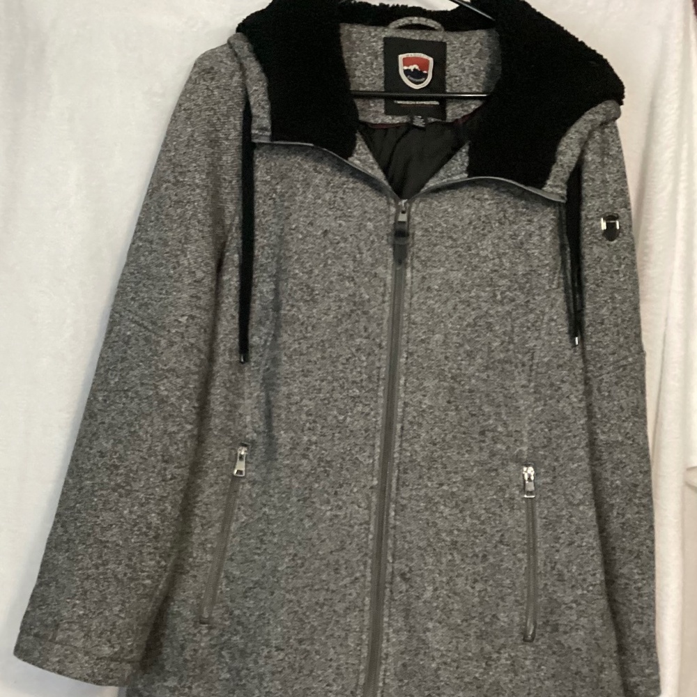 1 Madison Expedition Heritage Coll Full Zip Hooded Lined Jacket Womens Large